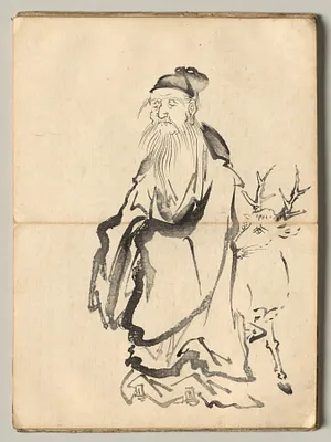 Jurojin from Ōkyo Picture Book