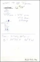 Correspondence: Handwritten note.