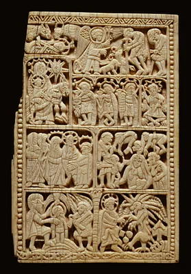 Book-Cover Plaque with Scenes of the Life of Christ