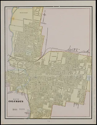 Map of Columbus ; Cleveland