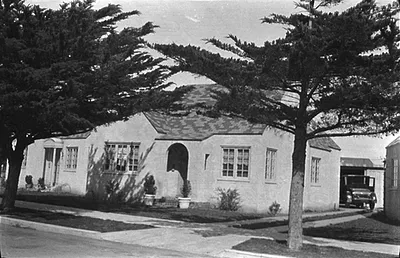 Photograph of Early 20th Century Stucco House