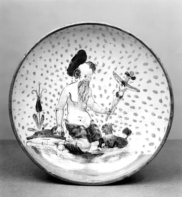 Dish with Saint Jerome