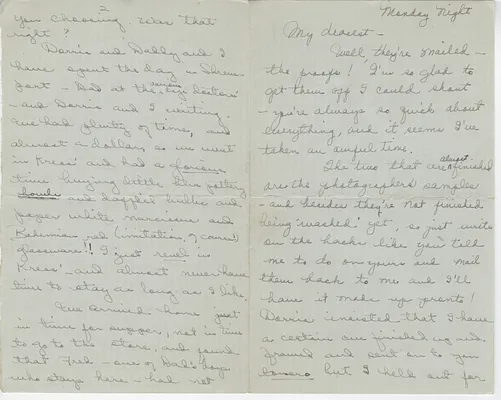 Letter from Lady Bird Taylor to Lyndon Johnson