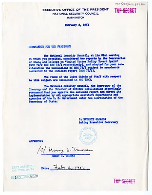 Memorandum from S. Everett Gleason to President Harry S. Truman