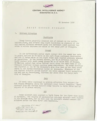 Memorandum, Daily Korean Summary