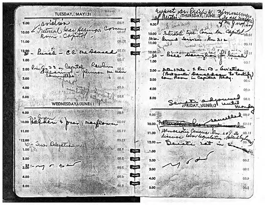 Lyndon Johnson's 1949 Desk Diary, beginning 5/31/1949