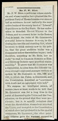 Letter from Robert Carter, Appletons' Journal, Editorial Rooms, 349 & 551 Broadway, New York, to William Lloyd Garrison, Aug. 26, 1872