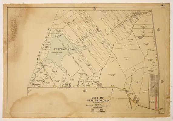 Atlas of the City of New Bedford, Part of Ward 1, Precinct 1, plate 39