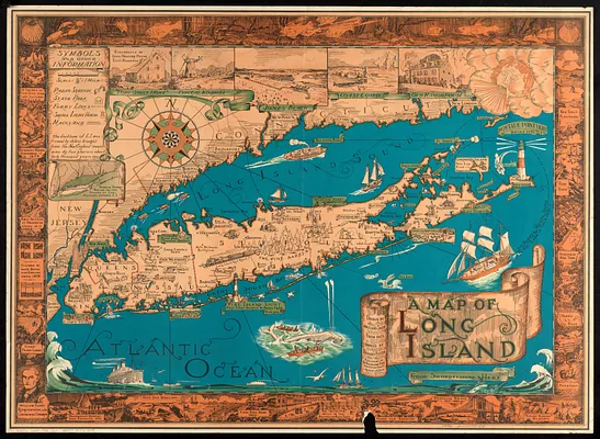 A map of Long Island
