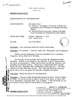 February 7, 1975 - Ford, Kissinger