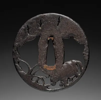 Sword Guard (Tsuba) with Ox