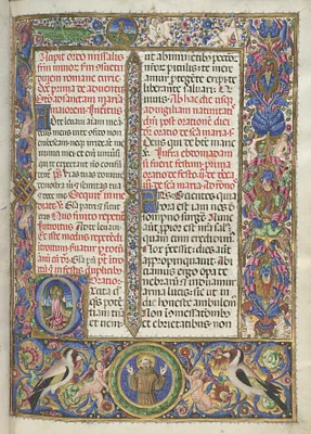 Missale: Fol. 9: Ordo Missalis (full borders)