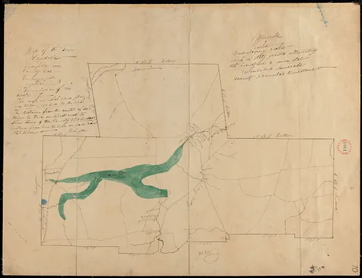 Plan of Hinsdale, surveyor's name not given, dated 1830