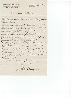 Letters Received to [Friend], July 15, 1922