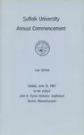 1983 Suffolk University commencement program, Law School