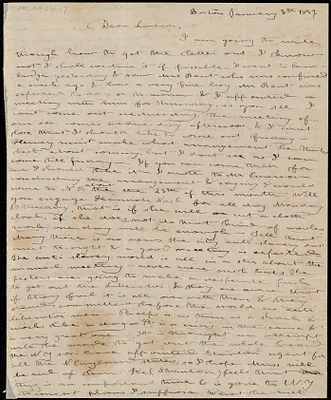 Letter from Debora Weston, Boston, [Mass.], to Lucia Weston, January 8th [through 9th], 1839