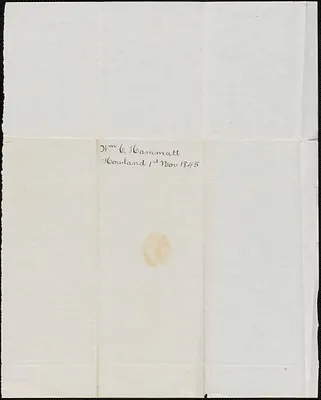 William Hammatt to George Coffin, 1 November 1845
