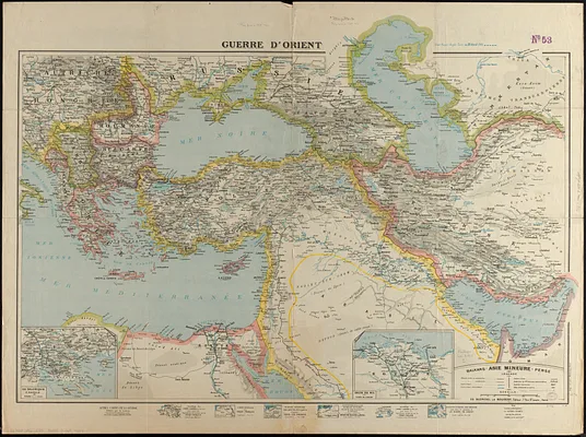 Guerre d'orient, Balkans, Asie Mineure, Perse