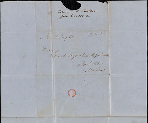 Edwin R. Parker to Samuel Warner, 30 January 1852
