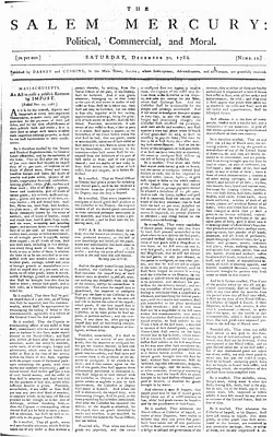 The Salem Mercury: Political, Commercial, and Moral