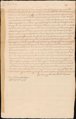 Letter from Robert Pierson, Mendlesham, to Thomas Prince, Boston, 1728 February 5
