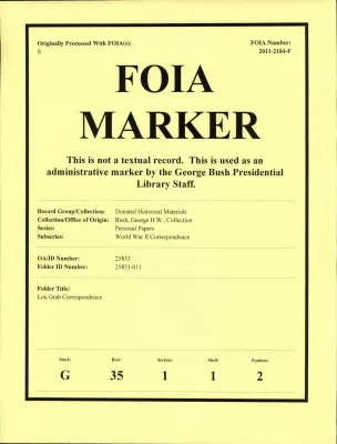 Lou Grab Correspondence