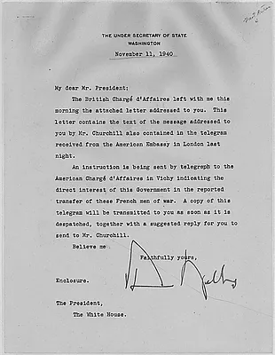 Sumner Welles to Franklin D. Roosevelt