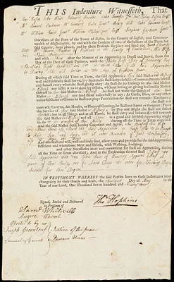 Sarah Cleverly indentured to apprentice with Thomas Hopkins of Portland, 14 May 1793