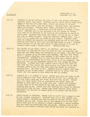 Summaries of Telephone Conversations