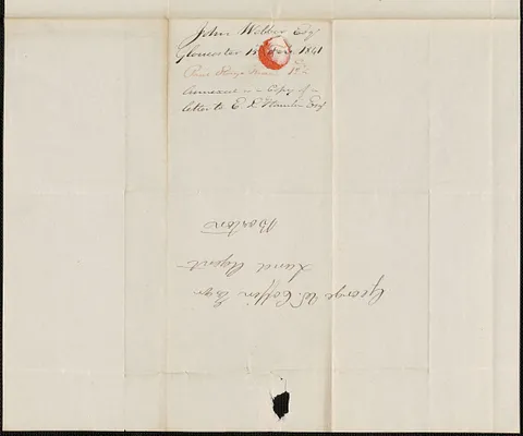 John Webber to George Coffin, 15 February 1841