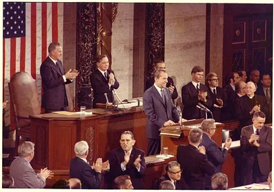 President Richard Nixon Making the State of the Union Address