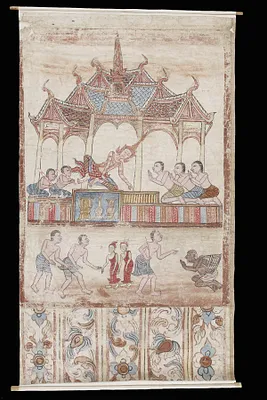 Vessantara Jataka, Chapter 11: Jujaka and the Royal Children are Brought to King Sanjaya
