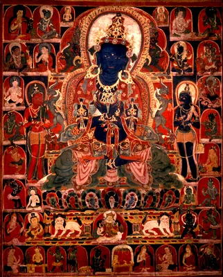 Vajradhara with Mahasiddhas