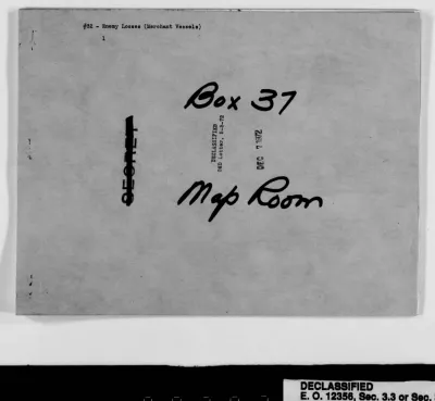 #32 - Enemy Losses (Merchant Vessels) - December 12, 1941-January 26, 1942