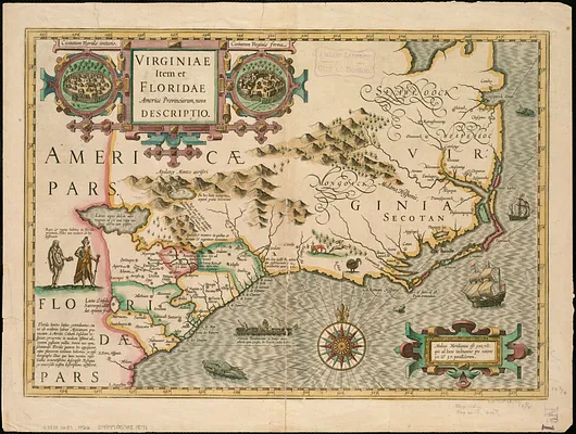 Virginiae item et Floridae Americae provinciarum, nova descriptio