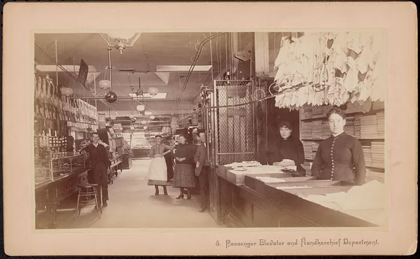 5. Passenger Elevator and Handkerchief Department. Almy, Bigelow & Washburn