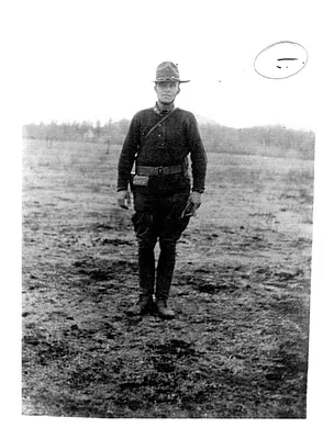 Handwritten World War I Notes of Verne Chaney, Sr.