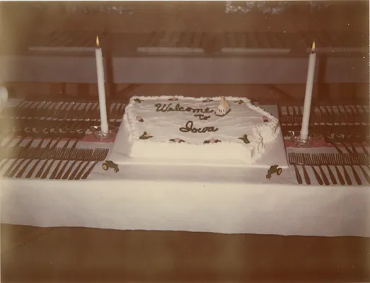 A cake at Grace Brethren Church, 1985