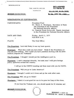 April 11, 1975 - Ford, Kissinger
