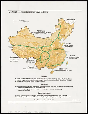 Clothing recommendations for travel in China