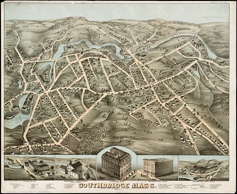View of Southbridge, Mass