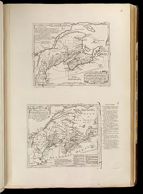 Carte d'une partie de l'Amérique Septentrionale