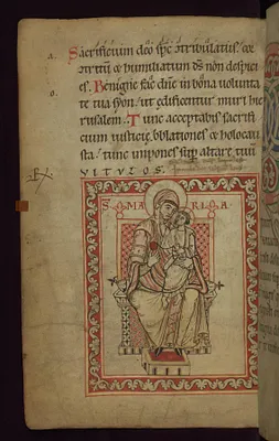 Virgin and Child enthroned