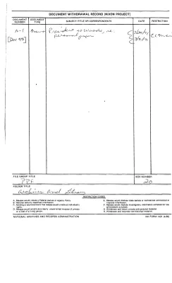 Rose Mary Woods Name/Subject File: Archives and Library