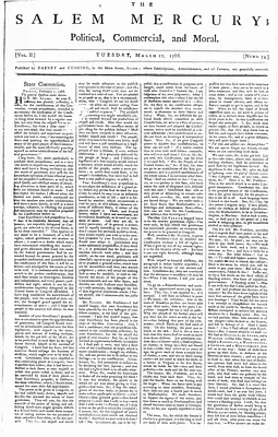 The Salem Mercury: Political, Commercial, and Moral