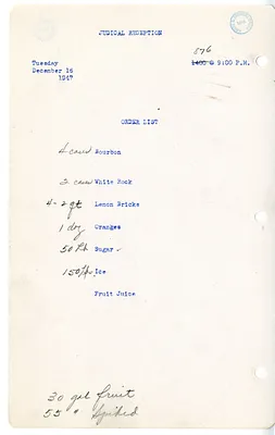 White House Shopping List for Judicial Reception