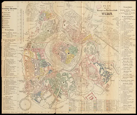 Plan der k.k. haupt- und residenzstadt Wien
