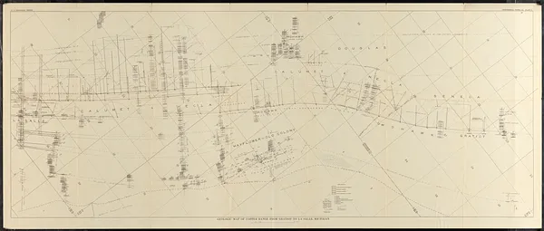 Geologic map of copper range from Gratiot to La Salle, Michigan