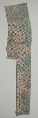 Fragment with Floral Design on a Silver Ground