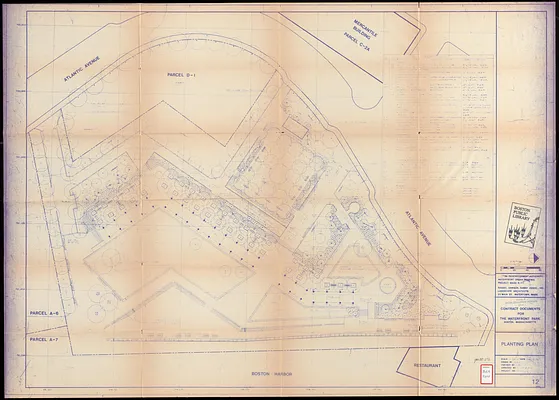 Contract documents for the Waterfront Park, Boston, Massachusetts